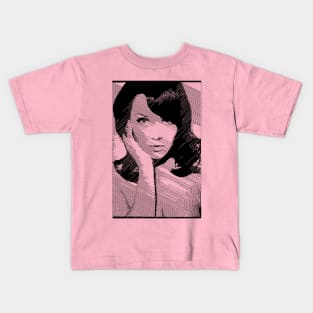 8-bit Mod Girl ∆∆∆∆ Graphic Design/Illustration Kids T-Shirt